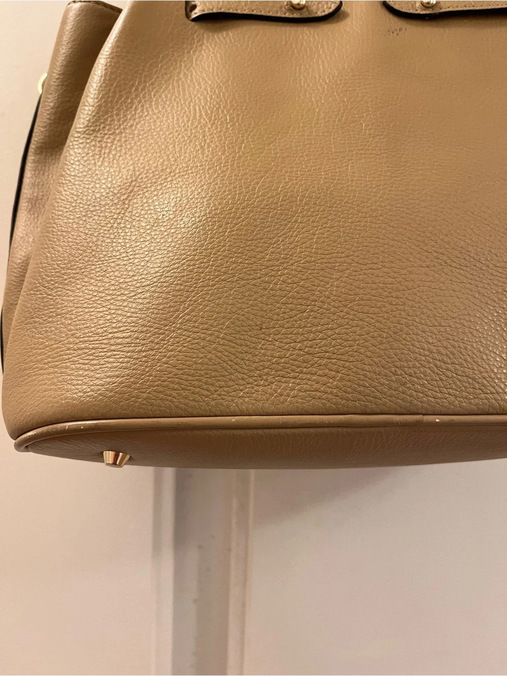 Belle & Bloom Camel Genuine Leather Tote